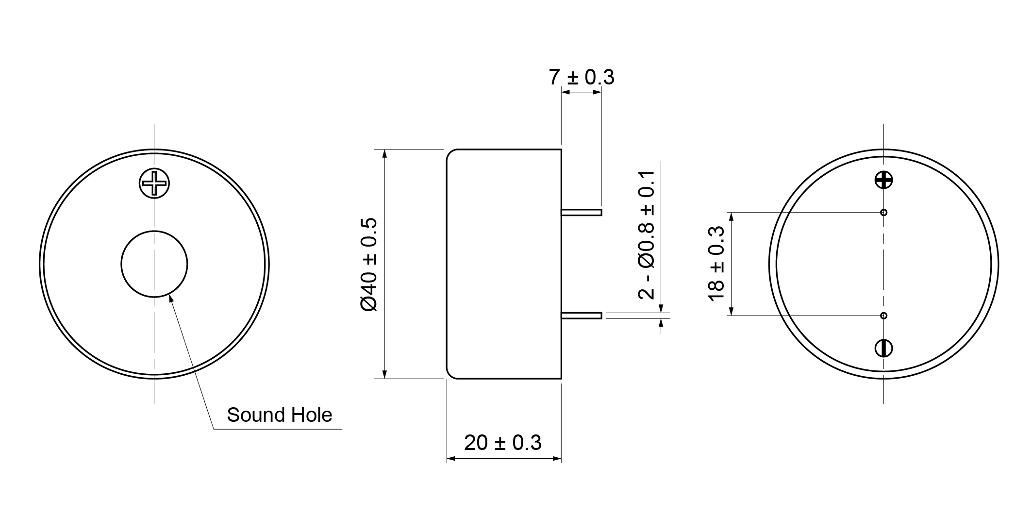 PB4020-28S12P Mechanical Drawing